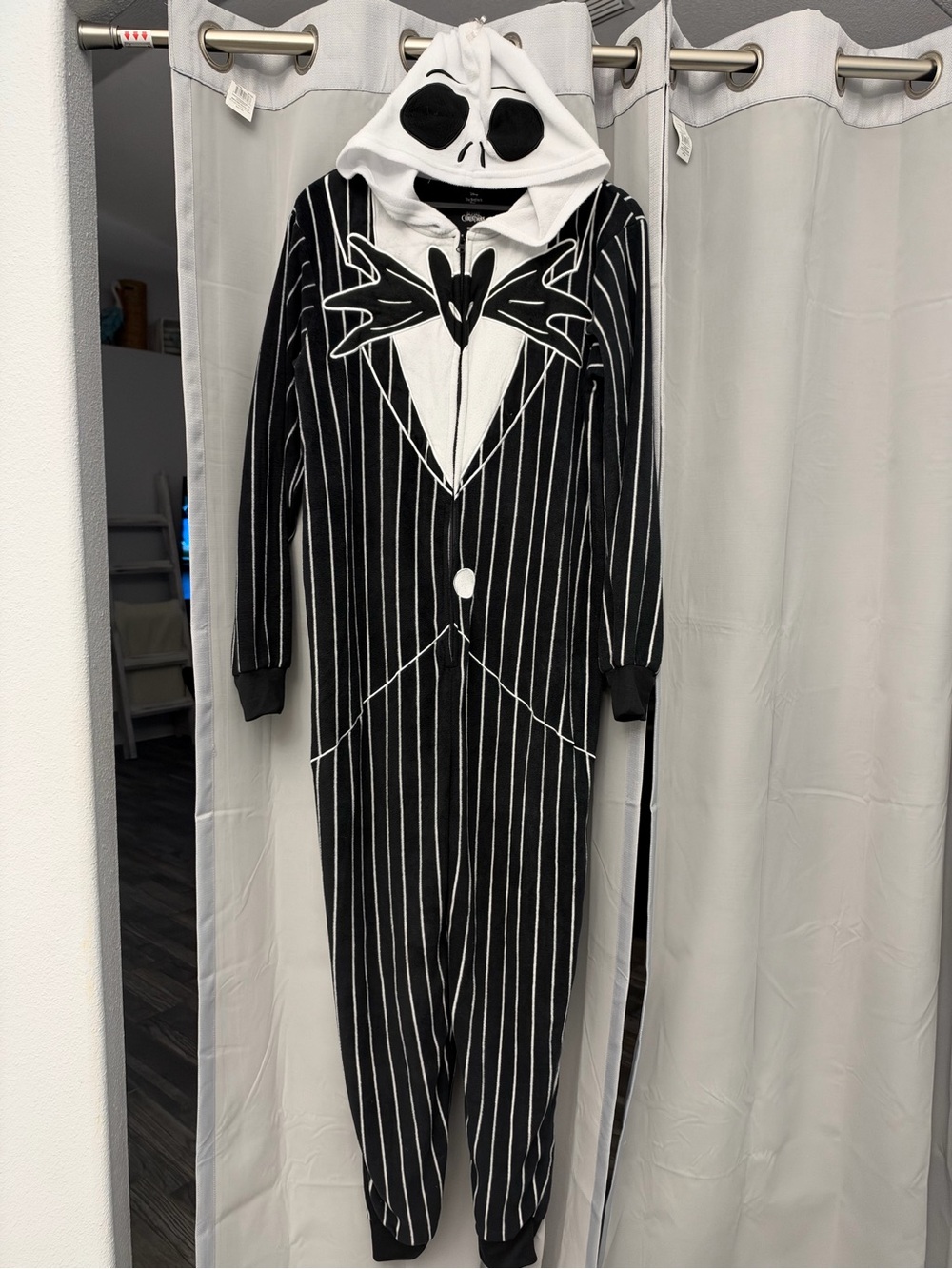 Nightmare Before Christmas Adult Jack Onesie - size small
